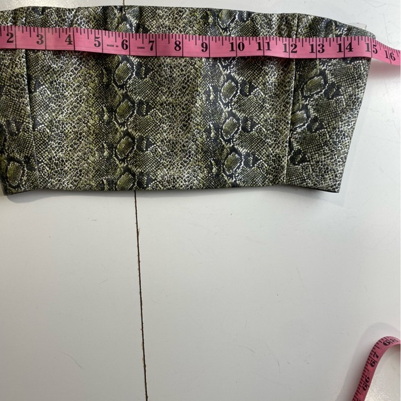 Mistress Rocks LosAngeles Green Snake Risk Jogger& Bandeau Top Matching Set S - Picture 9 of 16